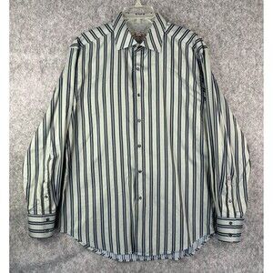 Robert Graham Men’s Shirt Size XL Flip Cuffs Long Sleeve Striped